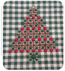 Christmas Chicken Scratch Embroidery