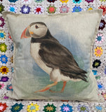Linen Look Animal Design Cushions complete with cushion pad