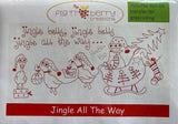 Christmas Redwork Embroidery Patterns by Fig ‘n’ Berry - FREE SHIPPING