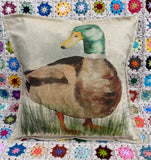 Linen Look Animal Design Cushions complete with cushion pad