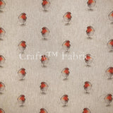 Cotton Rich Linen with All Over Designs by Crafty Fabrics
